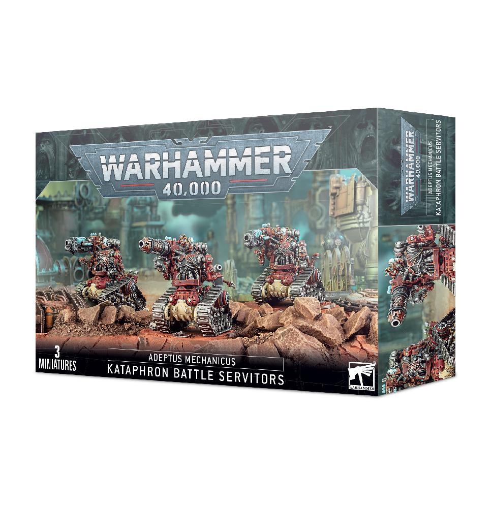 Набор миниатюр для настольной игры Warhammer 40000 - Adeptus Mechanicus Kataphron Battle Servitors
