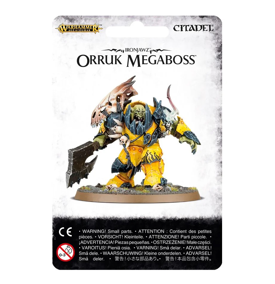 Набор миниатюр для настольной игры Warhammer 40000 - Ironjawz Orruk Megaboss
