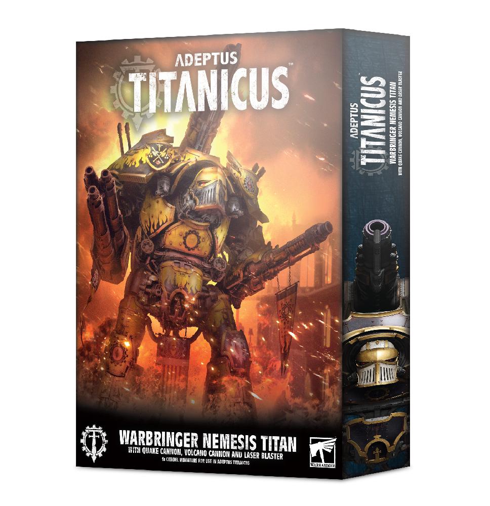 Warhammer 40000: Adeptus Titanicus Warbringer Nemesis Titan with Quake Cannon