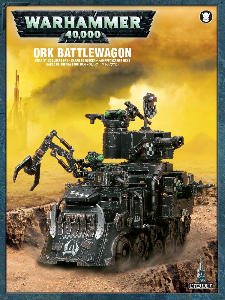 Набор миниатюр для настольной игры Warhammer 40000 - Ork Battlewagon